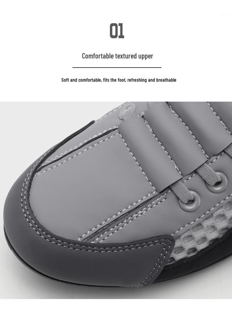 Summer Men's Lightweight Breathable Mesh Slip-On Casual Shoes