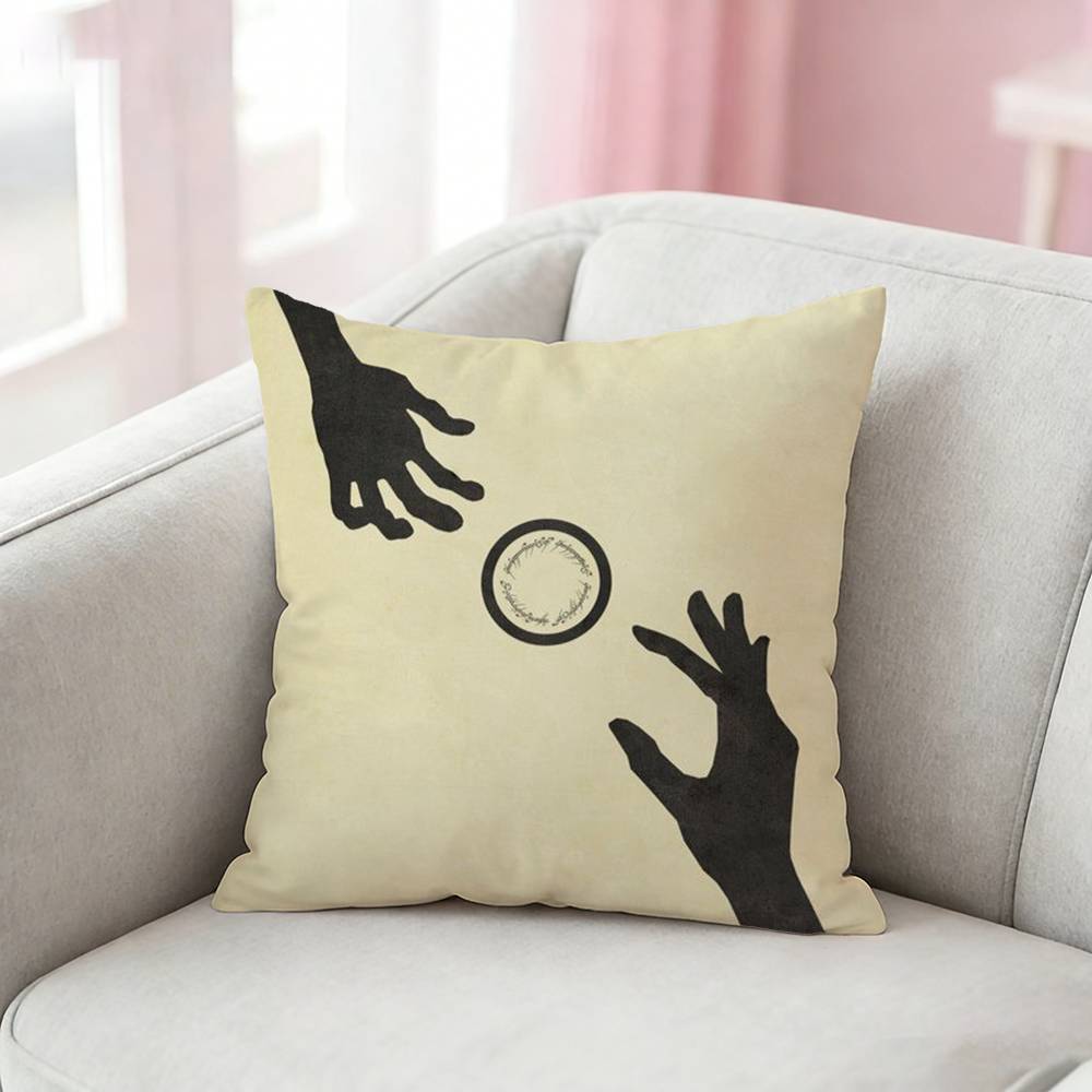 L-Lords Of The R-Ringes Pillow Case Pattern Printed Pillowcase For Living Room Sofa Cushion Cover