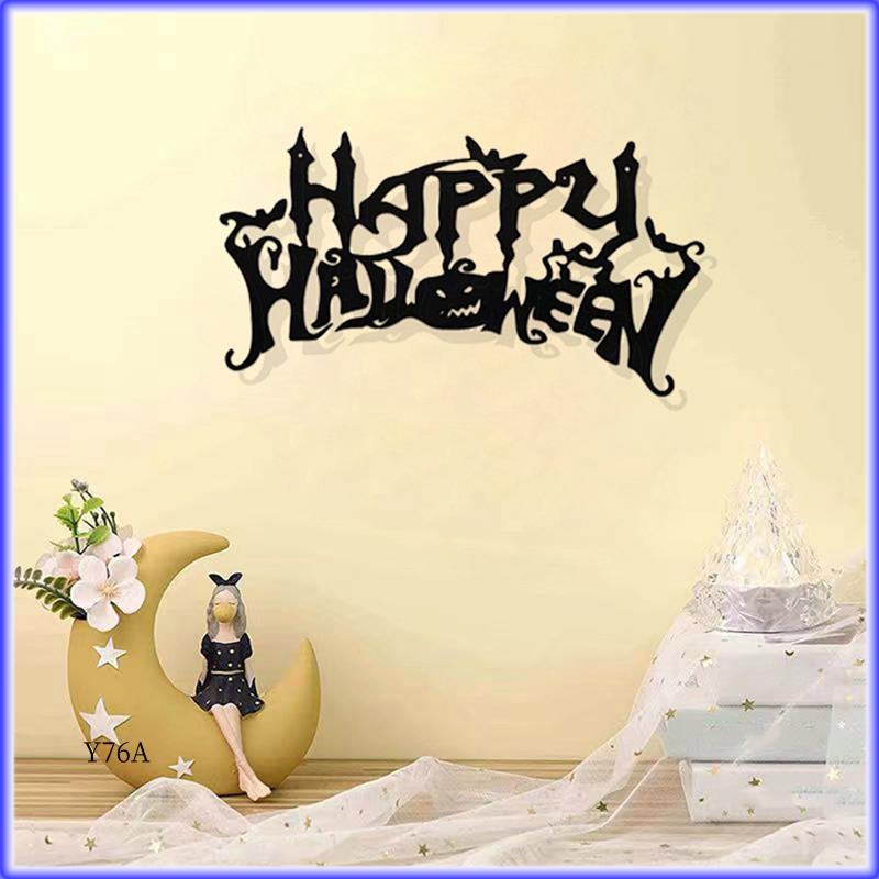 

Good-Halloween Theme Decor, Wall Art Decorations, Indoor Livingroom Black Classic Room Decor Wall Decor Metal Wall Hanging