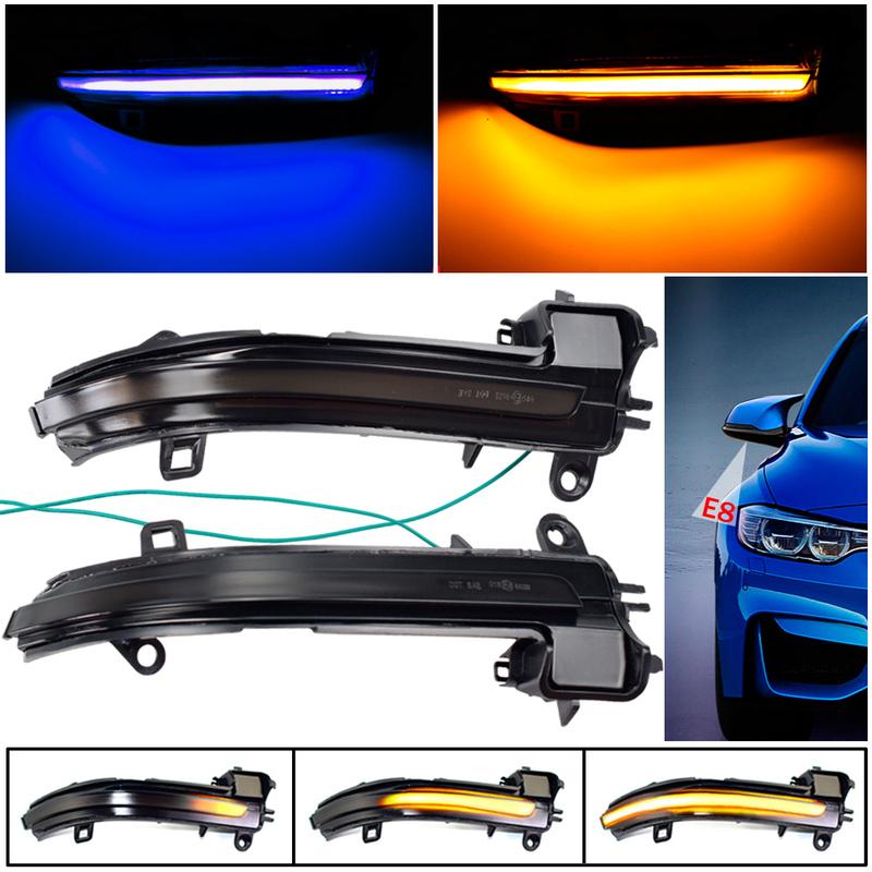 Black LED Dynamic Turn Signal Light Side Mirror Flashing Light for BMW 1 2 3 4 X1 M Series F20 F30 F31 F32 F33 F34 F36 E84 i3