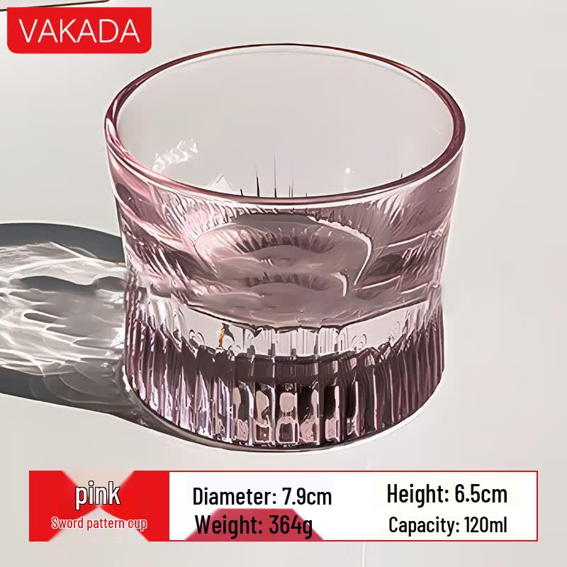 VAKADA Pink Crystal Diamond Drinking Glass