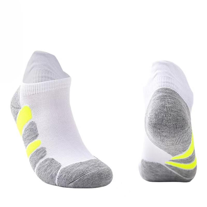 Men's Summer Professional Outdoor Fitness Running Sports Shallow Mouth Fast Dry Breathable Boat Socks