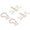 100PCS Paper Clips Cute Shape Metal Gold Colorfast Portable Lightweight Slip Resistant Bright for Office School