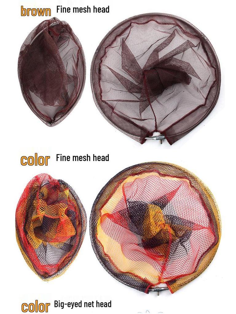 Telescopic Fishing Landing Net with Adjustable Handle and Fine Mesh