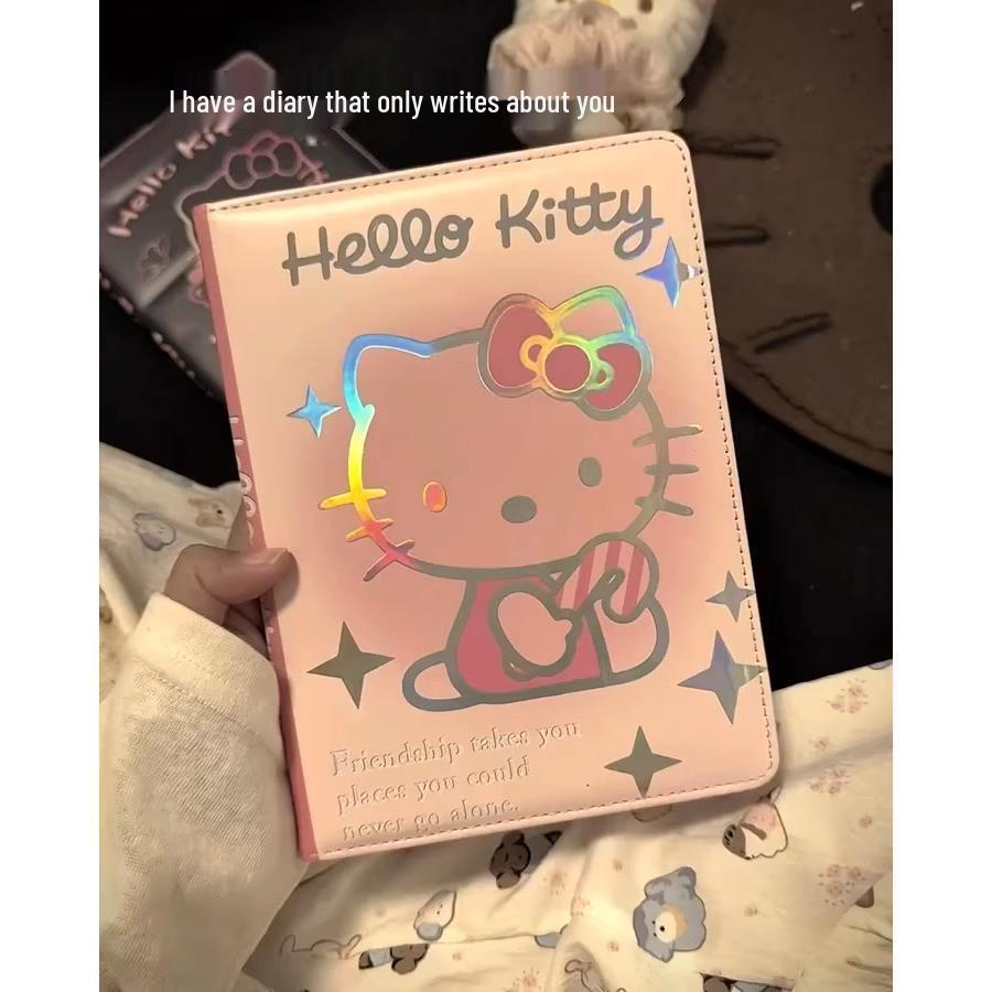 Hello Kitty Heart Notepad: Cute Girly Cartoon Planner with Color Pages No Specific Size