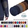 Suede Oval Iron-On Fabric Patch for Elbow and Knee Decoration