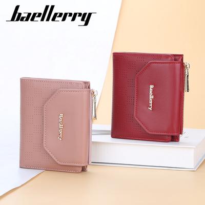 Baellery Geldbörse Damen Kurzgeldbörse Große Kapazität Reißverschluss Münzfach PU-Leder Geldscheinmappe Niedliche Studentenmode Mehrfachkartenfach Kleine Geldbörse