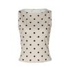 Fashion Women'S Polka Dot Print Crop Tank Top Summer O Neck Sexy Slim Female Short Blouse Sweet Beach Vacation Party Slim Fit Streetwear Clothes