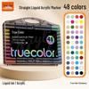 True Color Soft Tip Acrylic Watercolor Marker Pen for Kids - Ideal for Art, Journaling, and Doodling