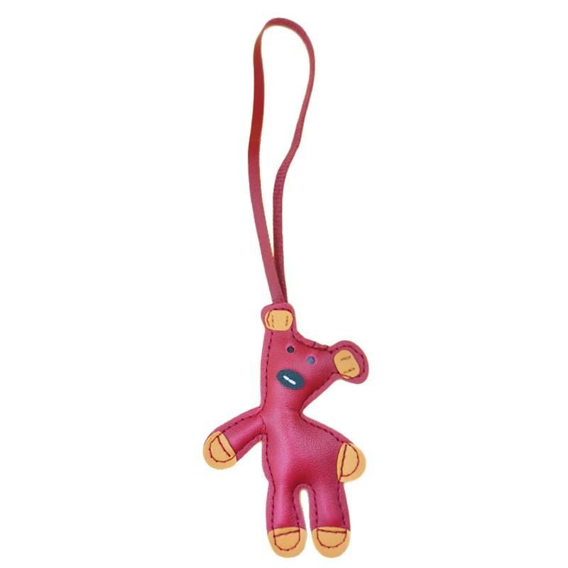 Spot Bean Bear Bag Pendant Leather Car Keychain Lanyard Bear Clothing Accessories