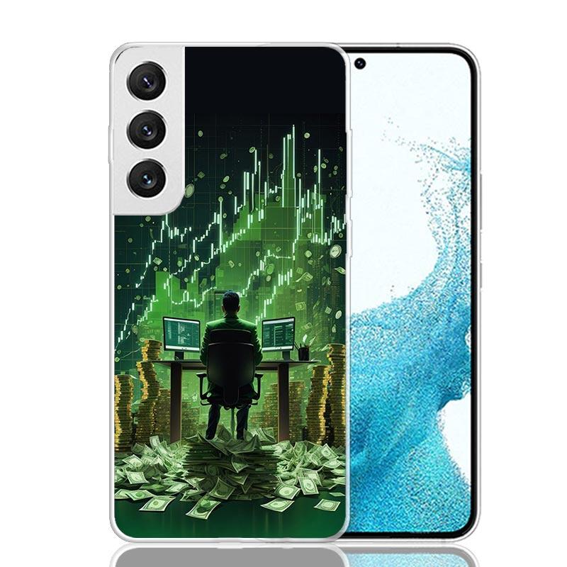 Trade Investment Forex Stock Market Phone Case For Samsung Galaxy S26 S25 Edge S24 S23 FE S22 Ultra S21 Plus S20 + Fundas Cover