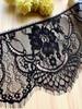 3m Black & White Eyelash Lace Fringe Trim for DIY Clothing - Multiple Styles, Non-Elastic, Soft Skirt Hem Decor.