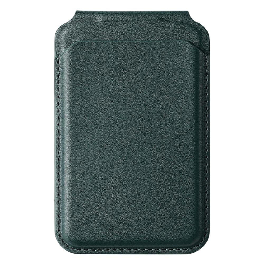 Bi-Fold Phone Card Bag PU Leather Magnetic Card Holder with Foldable Kickstand Function