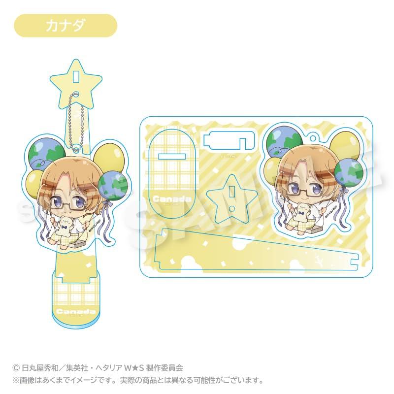 Hetalia Canada Barunko Stand Keychain WorldStars