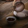 Stoneware pot side handle teapot ceramic single household Chinese style tea making pot single pot anti-scalding