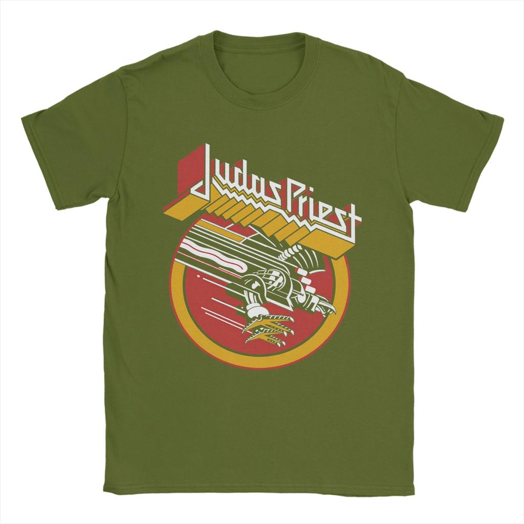 British Metal Judas Priest T Shirt Summer  Harajuku TShirts Couple Cotton O Neck Oversize Top Tees Short Sleeve Vintage Tops