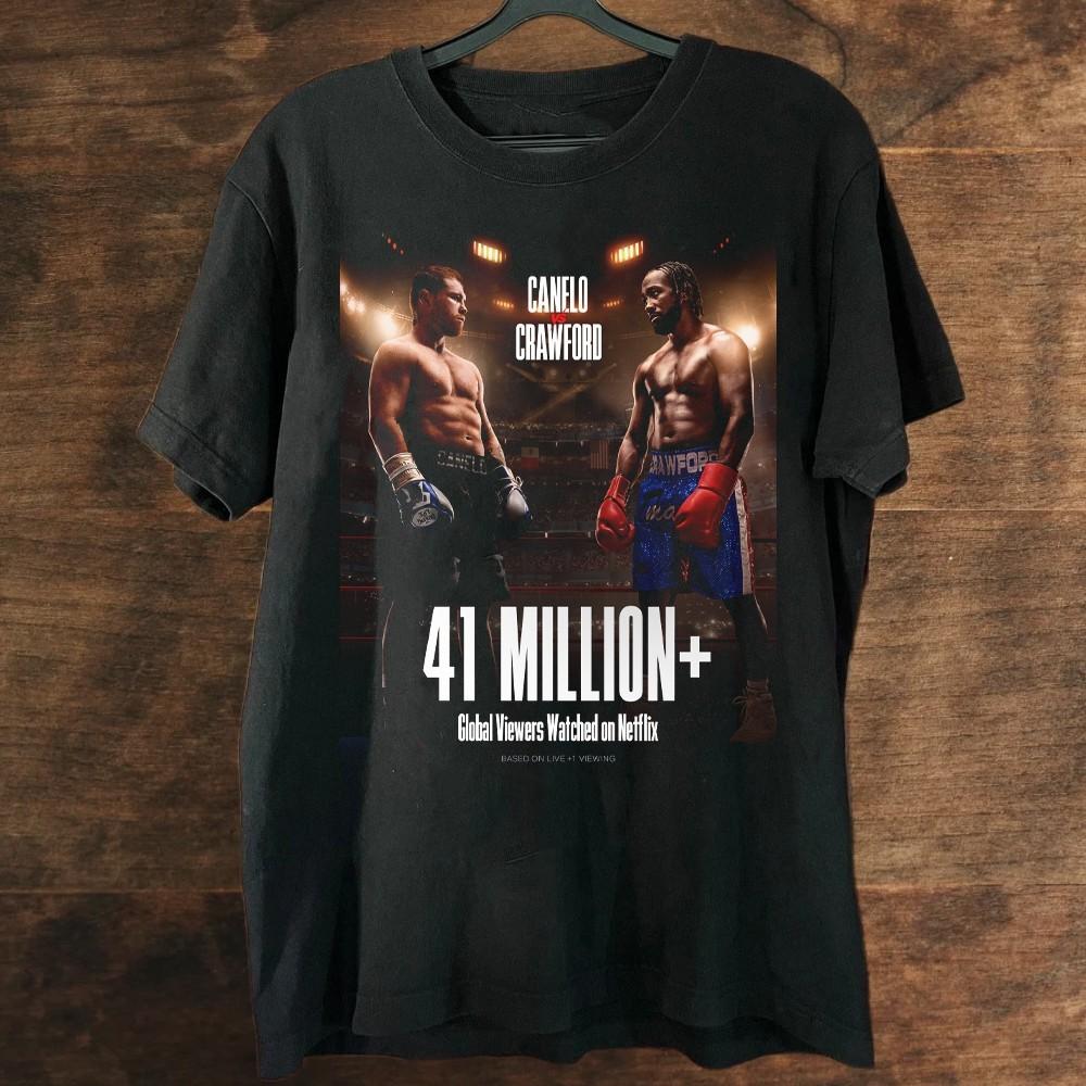 New Canelo Álvarez Terence Crawford Million Cotton Unisex All Size 22D197 Unisex T-Shirt XL
