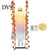 Reusable Holiday Props Light Up Hanging Swinging Ghost Halloween Decoration with Remote Control, Large White Unique Theme Accents Ornament Maple