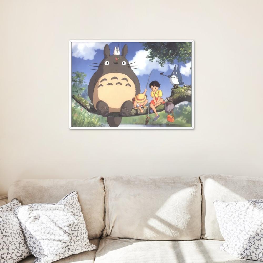 Malen nach Zahlen Bilder zum Malen-Mein Nachbar Totoro Ghibli 50x40 cm