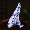 12 Hole Ceramic Ocarina Musical Device Smooth Surfaces Texture Balanced Tone Output for Aspiring Musicians and Collectors