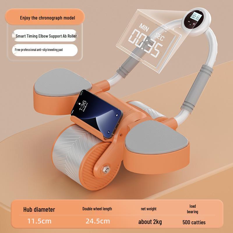 Nastavitelný Multifunkční Ab Roller s Podporou Loktů & Automatickým Návratem