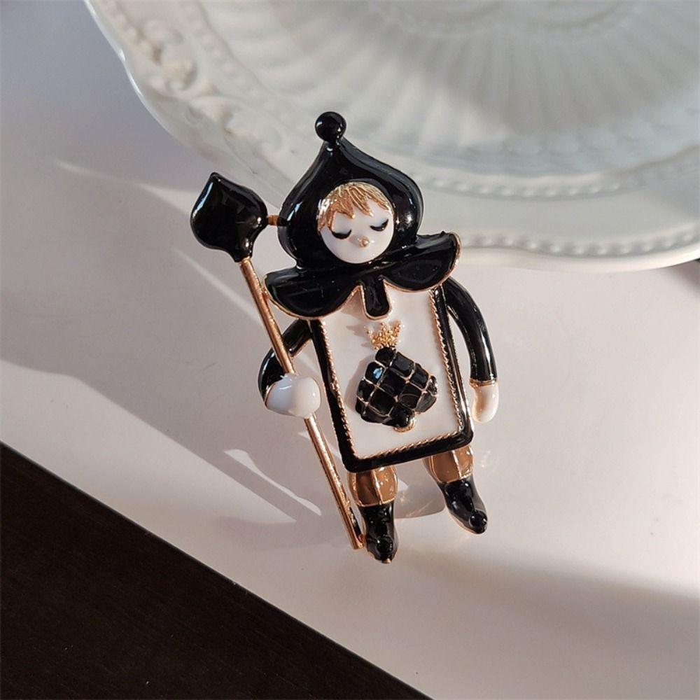 Cartoon Clown Brooches Classic Knight Corsage Jewelry Accessories Soldier Brooch  Man