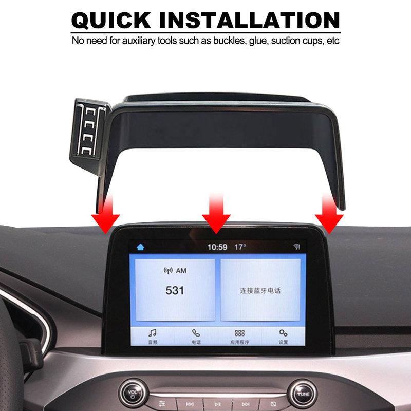 Auto-Handyhalter für Ford Focus MK4 IV ~ GPS Lüftungsschlitz Handyhalter Auto Smartphone Ständer Schwerkraft Zubehör