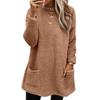 TIFICY Maglioni a girocollo a maniche lunghe con stampa tinta unita, casual, autunno inverno, da donna