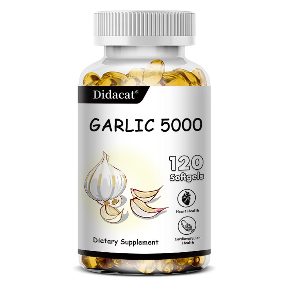 

Garlic Oil Extract 600:1 5Mg Dietary Supplement, 120 Softgels Per Bottle