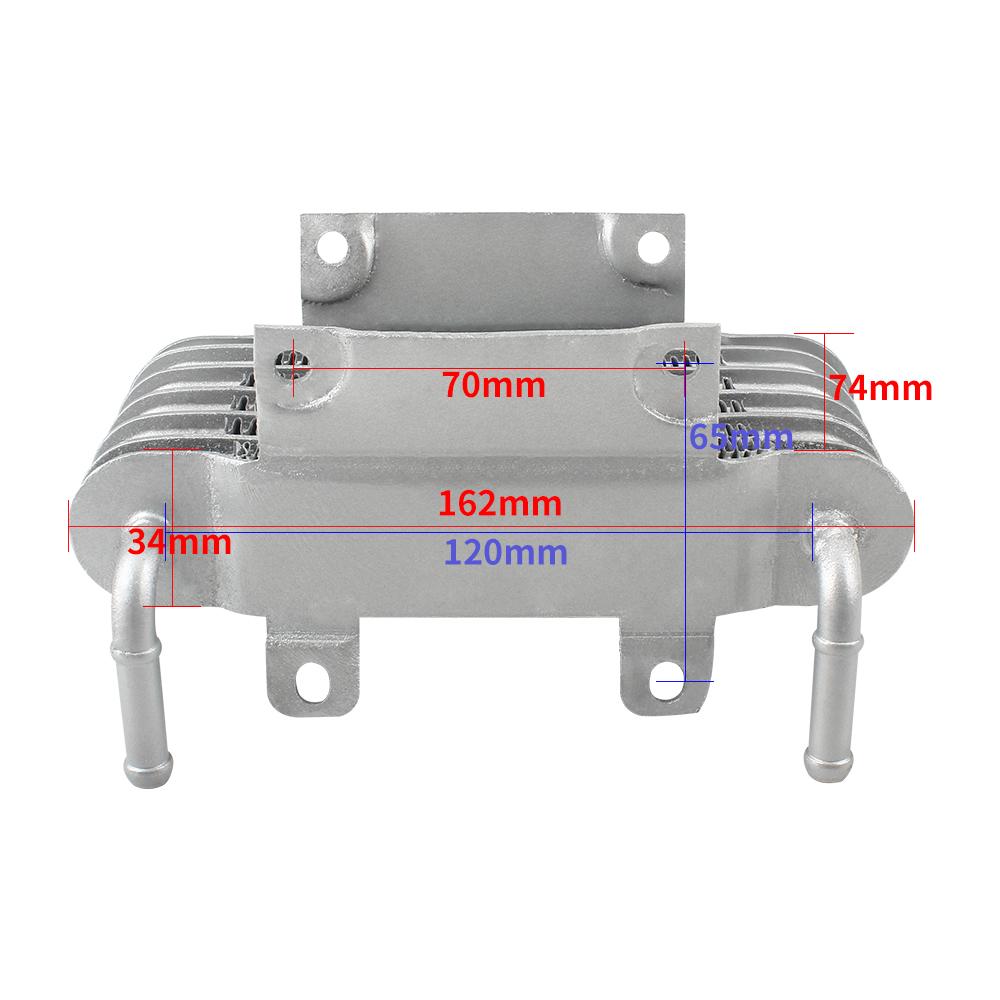 Mini Moto 125cc Motorcycle Oil Radiator Brazil Universal for KTM Honda Suzuki Kawasaki Pit Bike 6Row 8mm Aluminum Mini Motocross