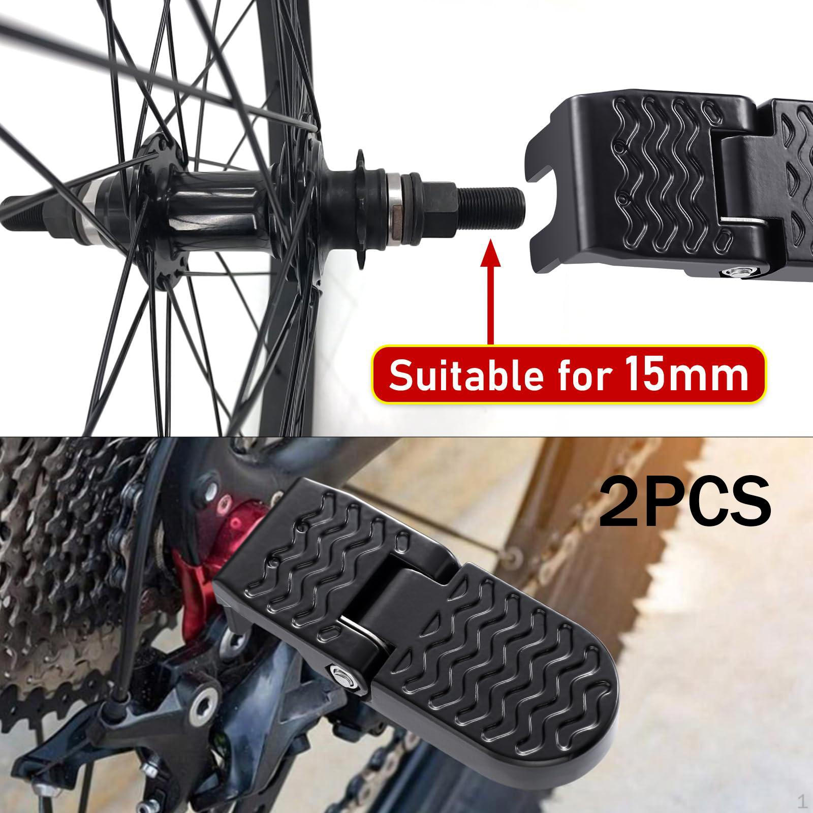 

2x Задние педали для велосипеда, Подножка, Нескользящие, Складные педали-подставки для ног для горного велосипеда