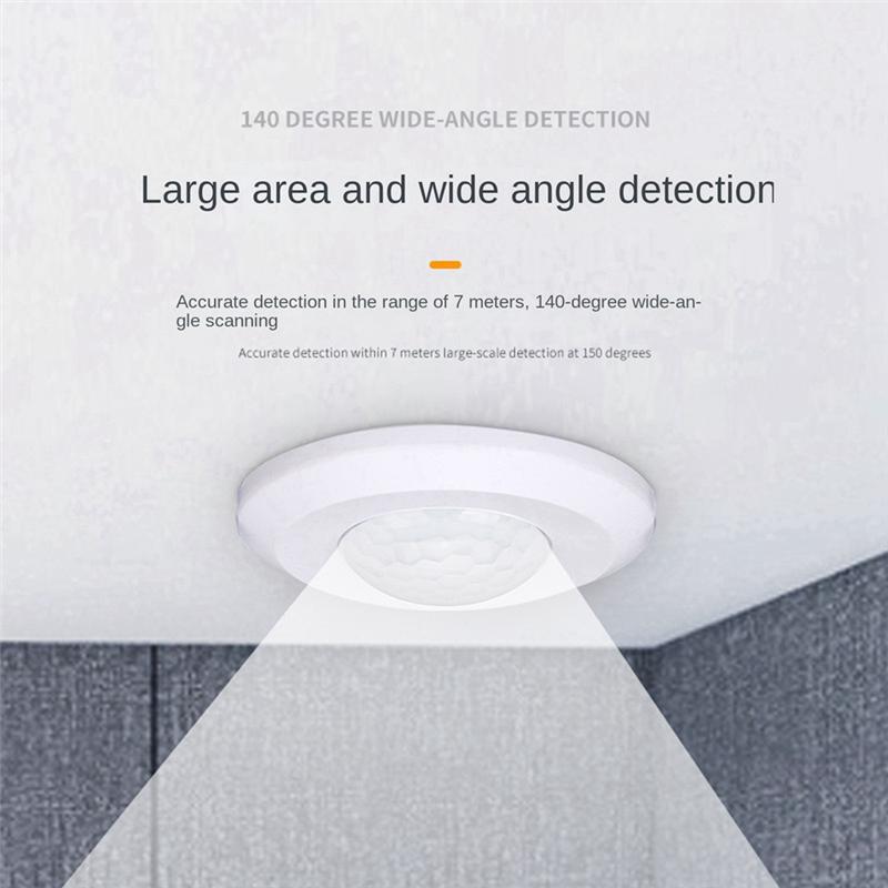 ABUBB Zigbee Smart Human Presence Sensor Zero Fire Wire Connected Human Motion Sensor with Anti-Theft Warning for Smart Home