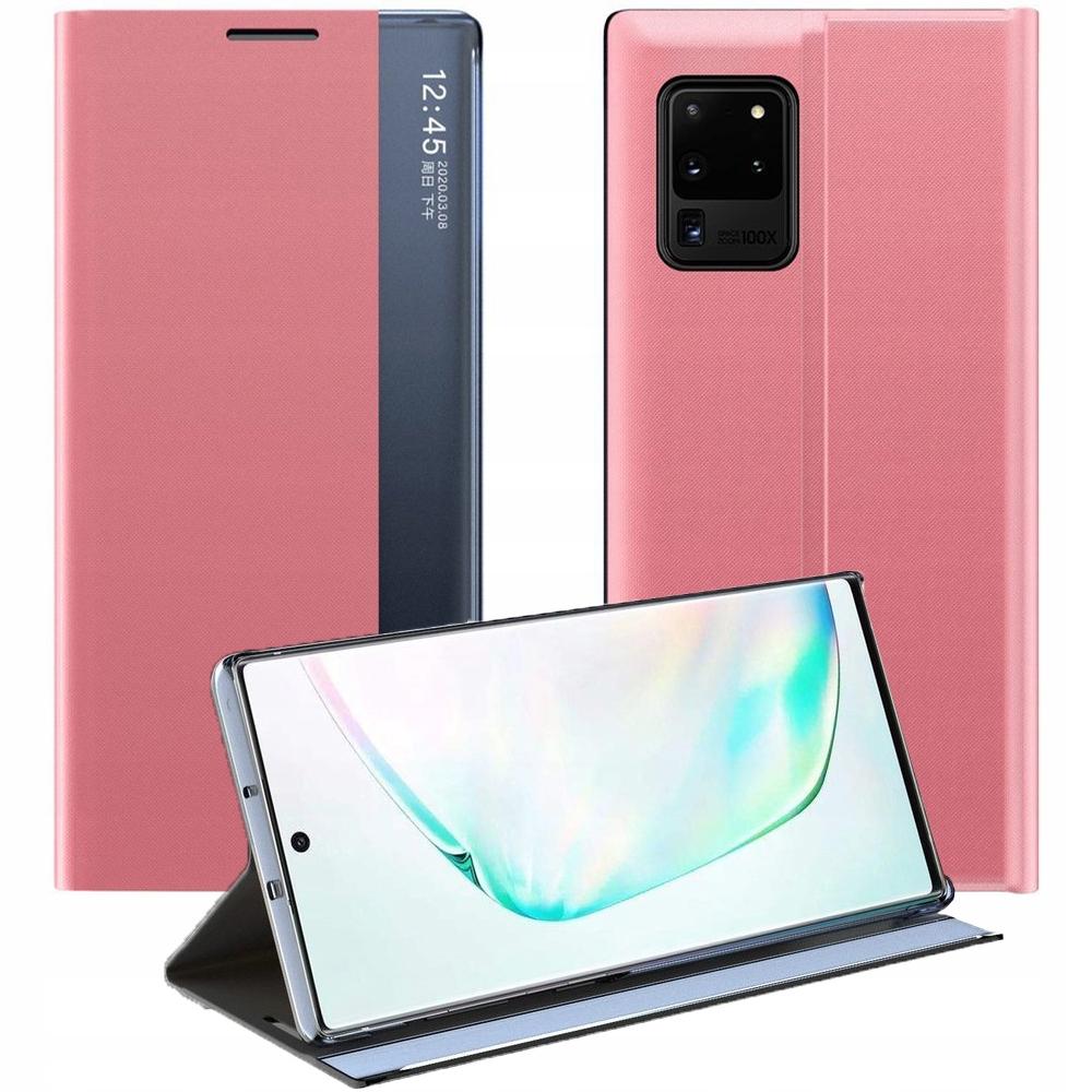 New Sleep Case Pokrowiec Etui Z Klapką Z Funkcją Podstawki Samsung Galaxy A72 4G Różowy