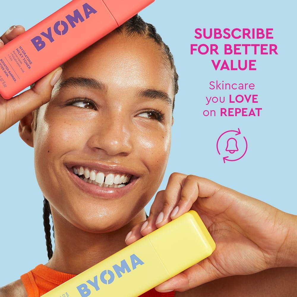 Essência Suave Fortalecedora de Barreira Better Skincare BYOMA Sérum Glow de Fito-Mucina Óleo Recuperador Hidratante Gel-Creme Hidratante
