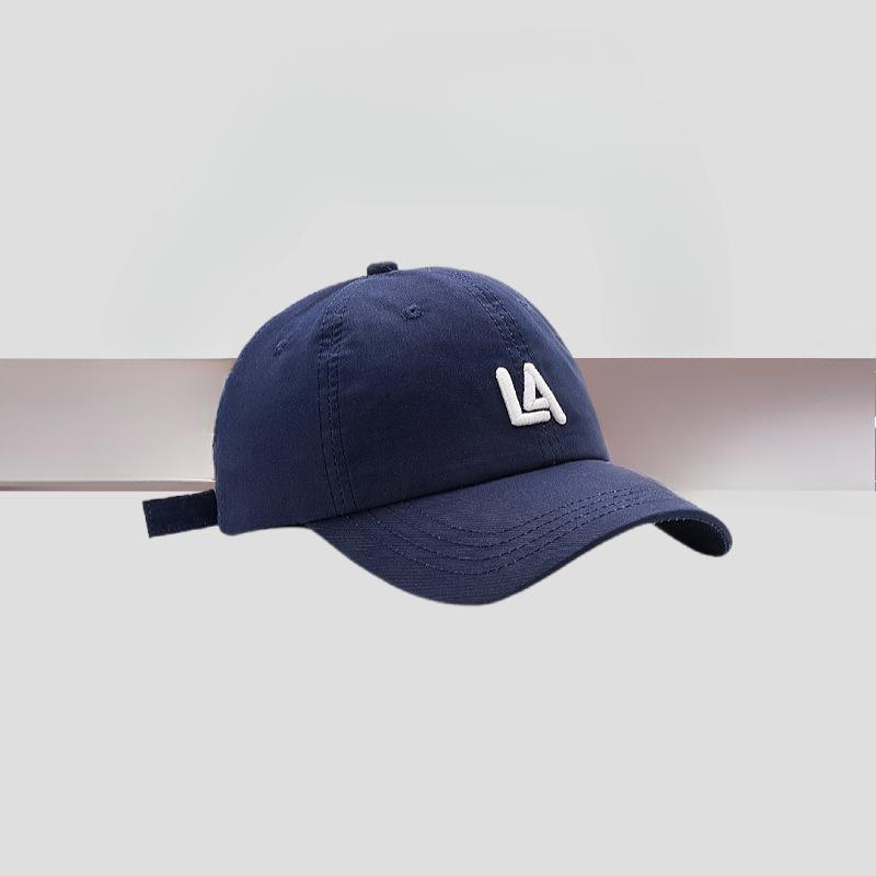 Baseball Hat Women's Versatile Embroidered Trendy Baseball Cap Men's Face Showing Small Simple Sun Hat