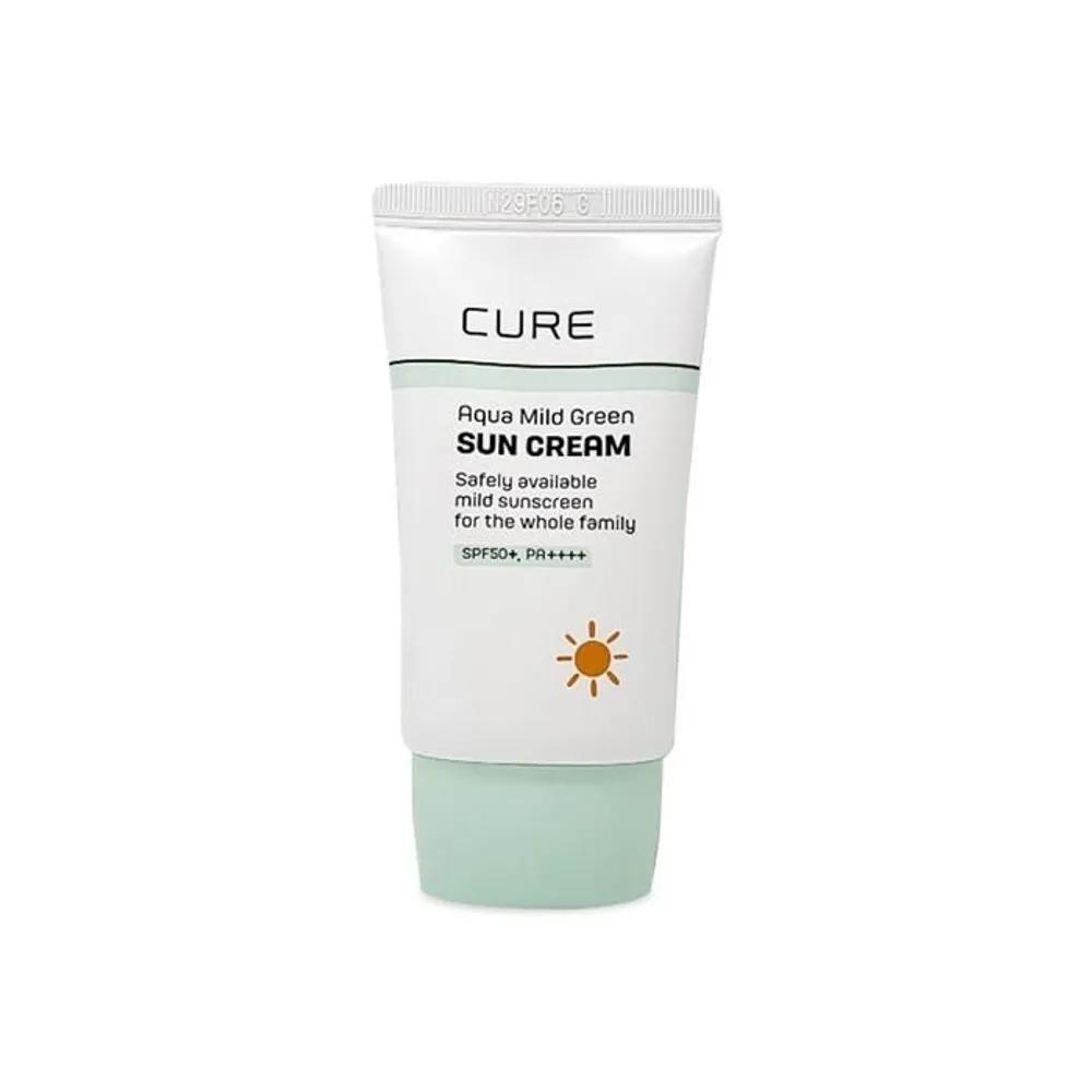 

CURE Aqua Mild Green Sun Cream 40ml (SPF50+) 1 Count Ss