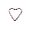 10 Piezas Mosquetón de Aluminio en Forma de Corazón Clip Llavero Gancho para Llavero para Exterior Hebilla Colgante para Botella de Agua Accesorios para Kit de Viaje