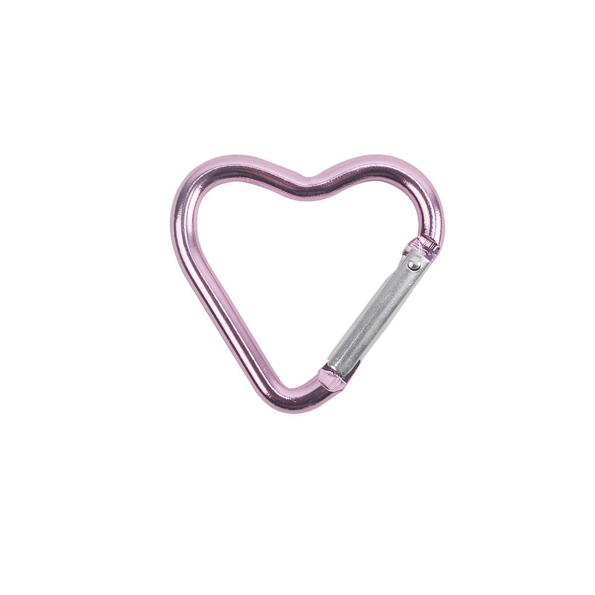 

10 шт. Алюминиевый карабин в форме сердца, клипса для ключей, уличный брелок-крючок, пряжка для подвешивания бутылки с водой, аксессуары для дорожного набора
