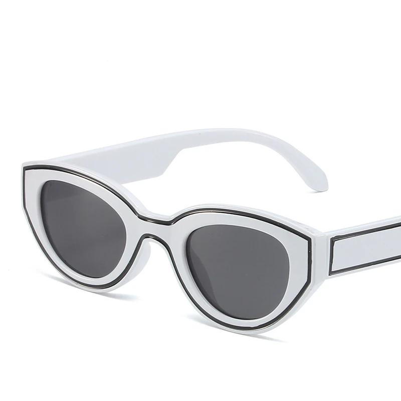 Latest Y2K Cat-Eye Sunglasses Women For Men Classic Sun Glasses Premium Designer Punk Pink Stripe Street Style Popular Shades