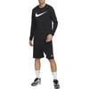 Nike Sportbekleidung Logo Rundhals Langarm T-Shirt Herren Oberteile Schwarz DZ2988-010
