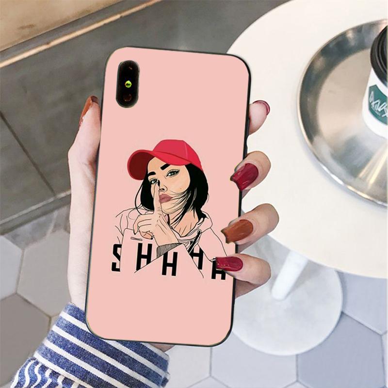 Husă de telefon Sunshine Girl pentru iPhone 11 12 pro XS MAX 8 7 6 6S Plus X 5S SE 2020 XR