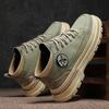 Scarpe alte autunno primavera e autunno interno nero rialzo stivali Martin a mezza altezza leggere da alpinismo casual