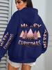 Women's Christmas Tree Pattern Hoodie - Comfortable Autumn Casual Wear