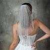 Bride Veil Pearls for Girls Balletcore Pearls for Pageant Prom Bridal Hair Accessories Stage Props White Veil for Bride