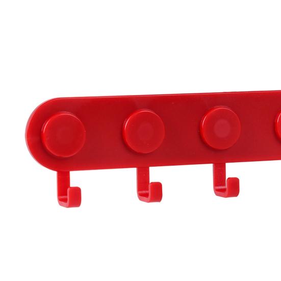 Magnetic Hook Rack with 5 Integrated Hooks Strong Magnetism No Drilling Easy Installation Organizer for Keys Masks Bags Hats