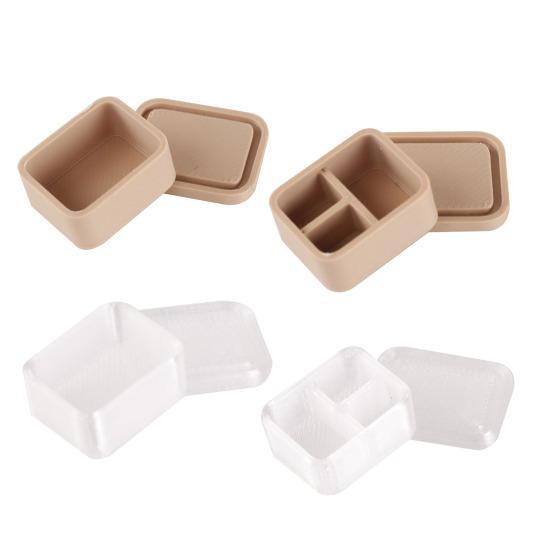 5Pcs Mini Lunch Boxes, Miniature 1:12 Scale Bento Box, Tiny Food Container with Lid for Doll Mansion Kitchen Accessories