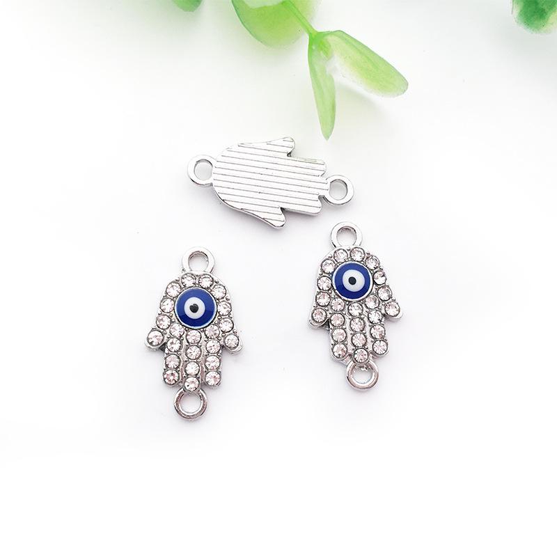 Evil Eye Charms with Butterfly & Starfish Connectors for DIY Jewelry Bracelets & Necklaces