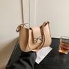 2025 new simple fashion casual small square bag women's simple fashion baguette bag trendy fashion shoulder armpit bag