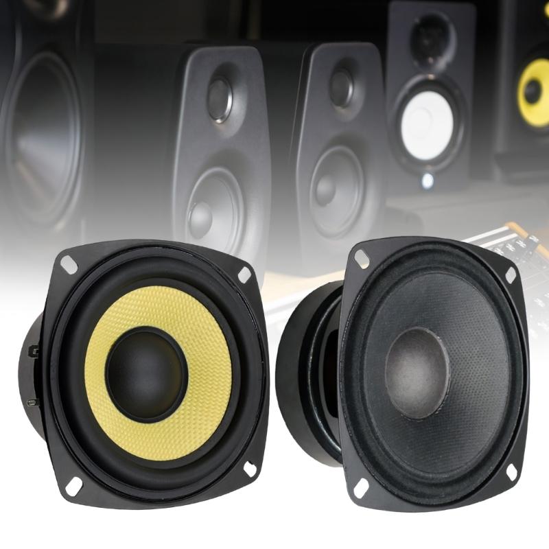 4Inch 40W Woofer Subwoofer Speaker Unit Bulletproofs Cloth Diaphragm For Enhances Bass Response Metal Frame Construction
