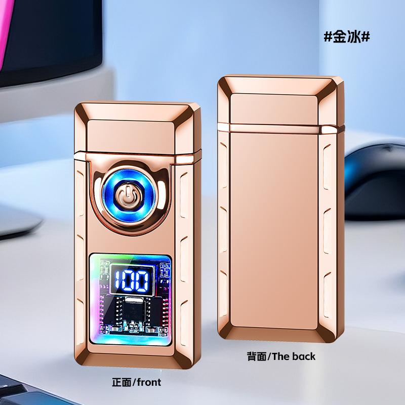 2025 New Fashionable Strong Light Lamp Arc Windproof Lighter Portable Charging Men's High Quality Cigarette Lighter Gift